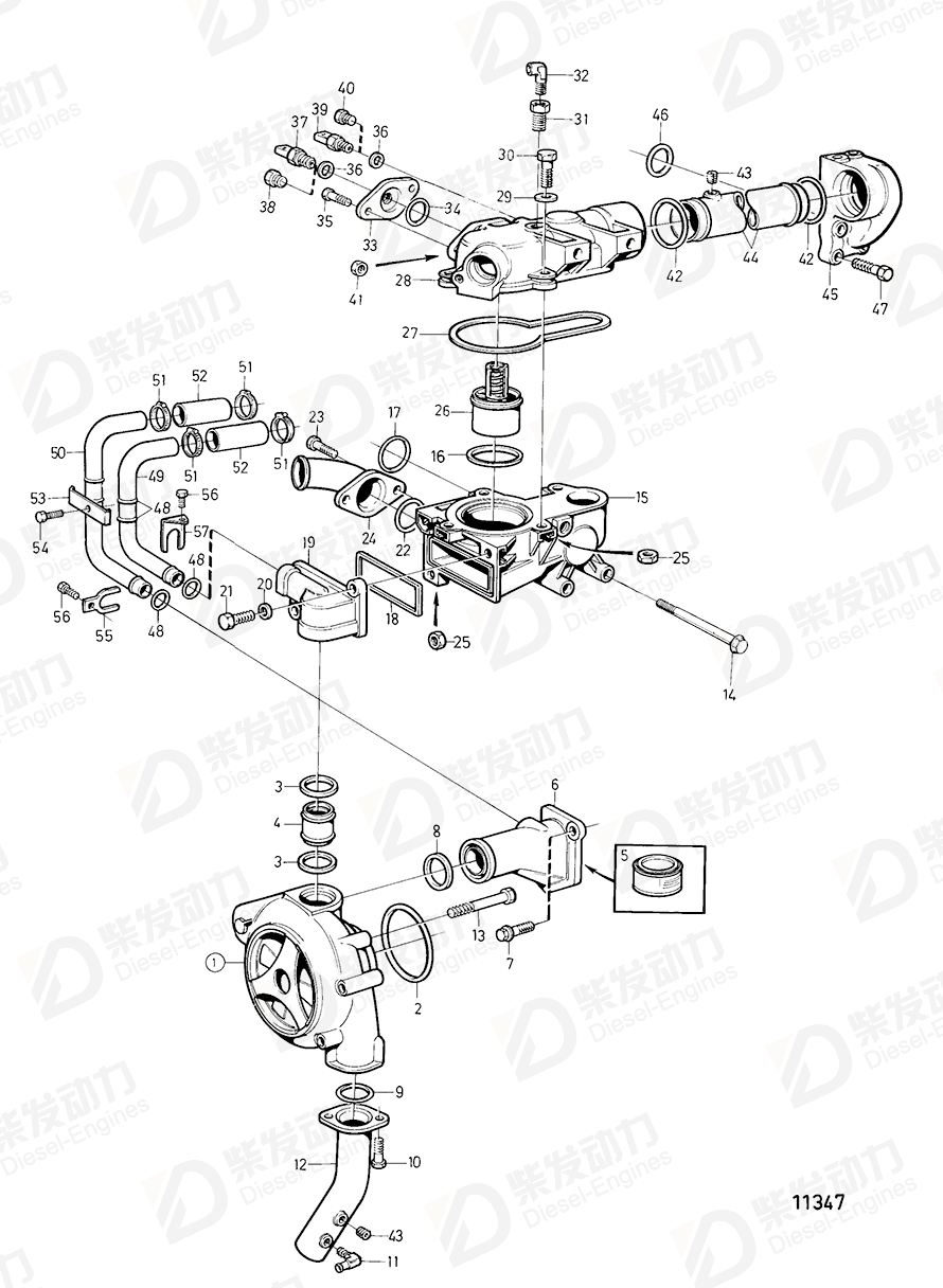 VOLVO Tube 847867 Drawing